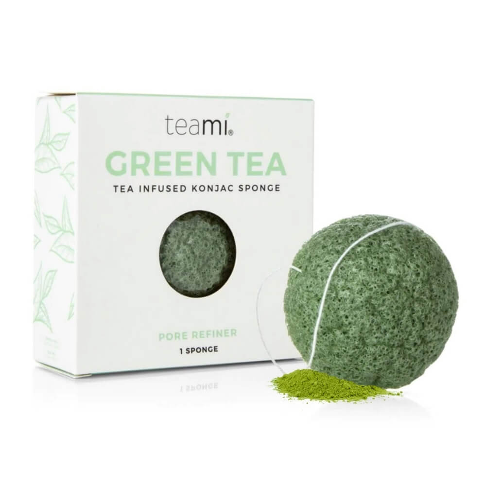 Packaging of Teami tea infused konjac sponge
