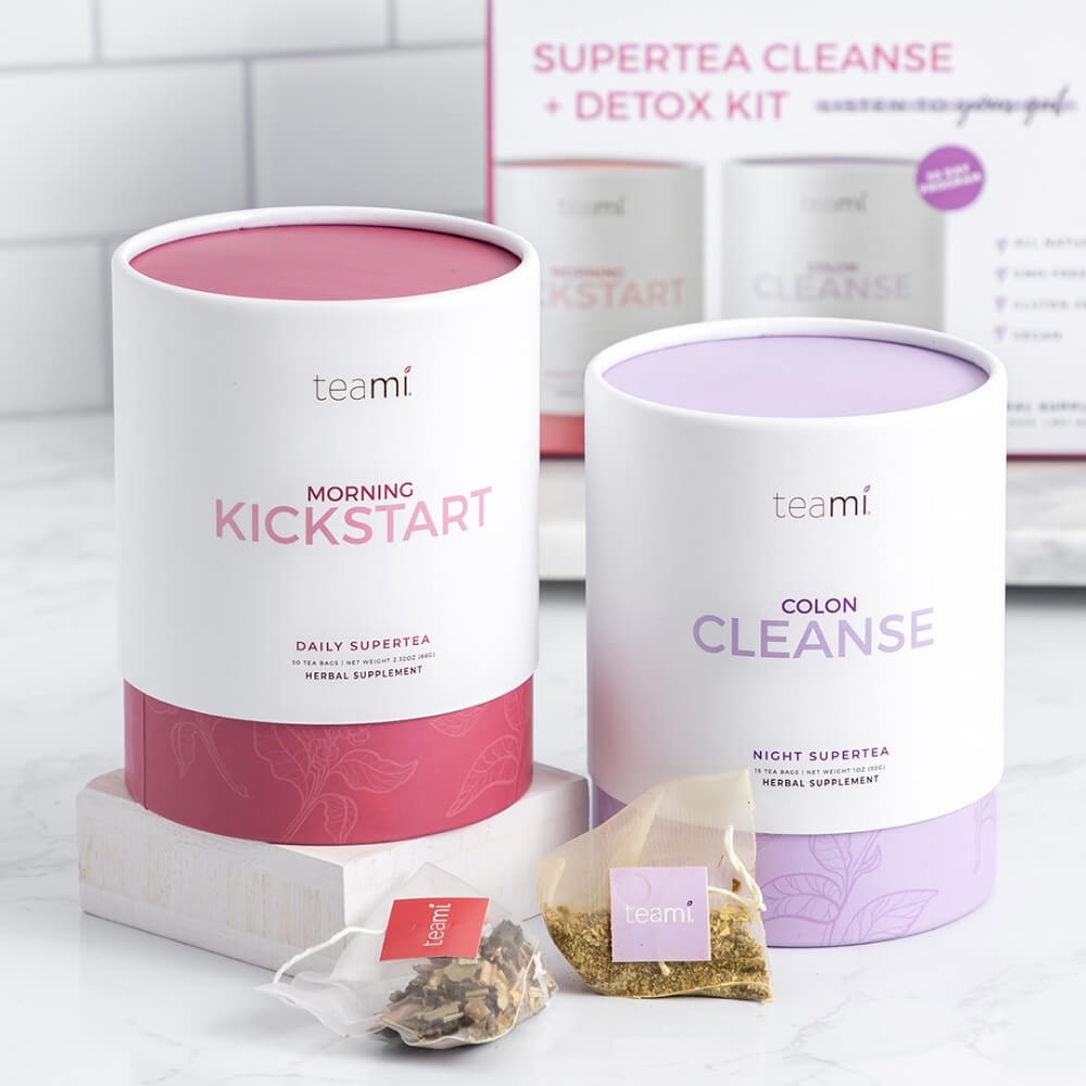 teami supertea cleanse and detox kit that includes colon cleanse tea and morning kickstat tea