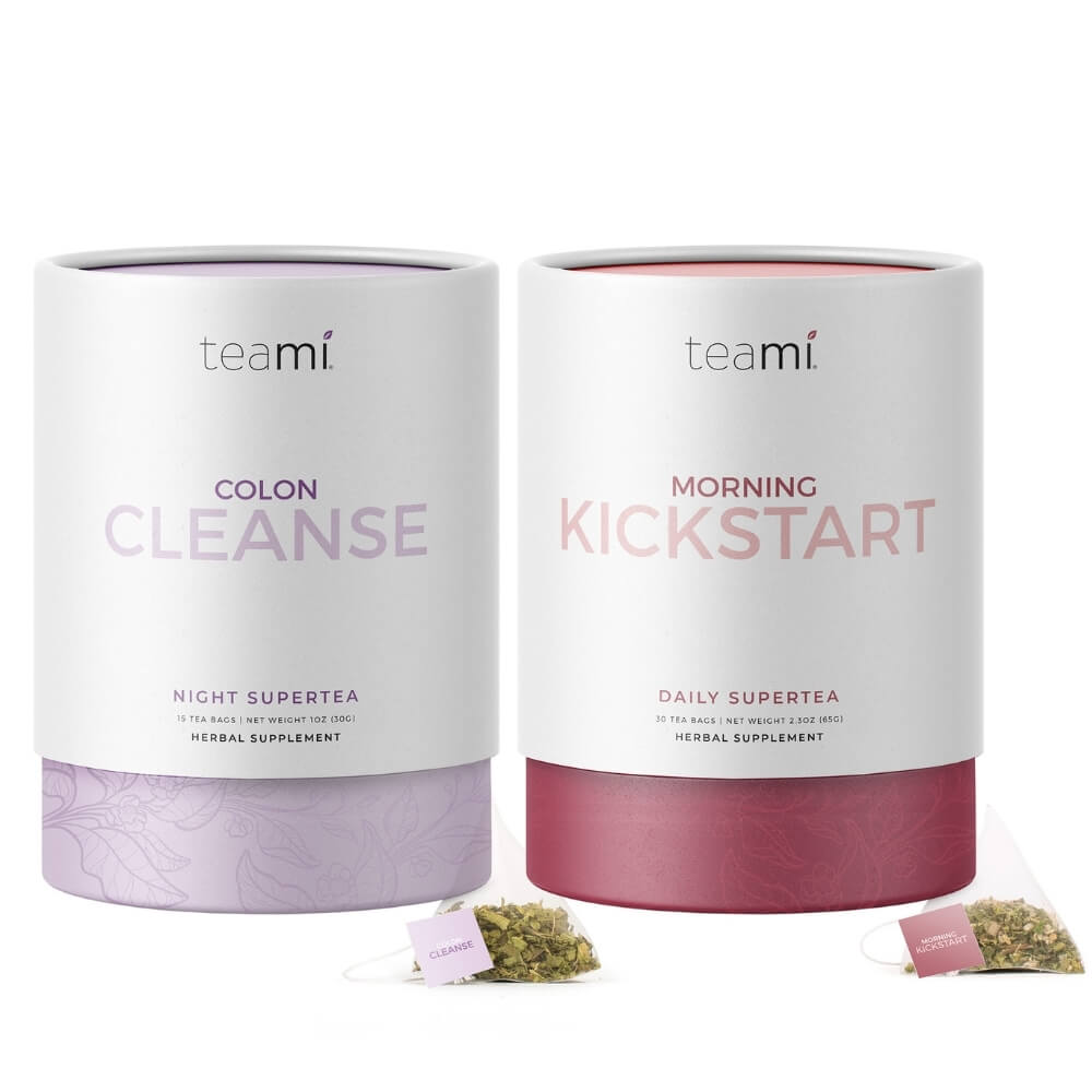 teami supertea cleanse and detox kit that includes colon cleanse tea and morning kickstat tea
